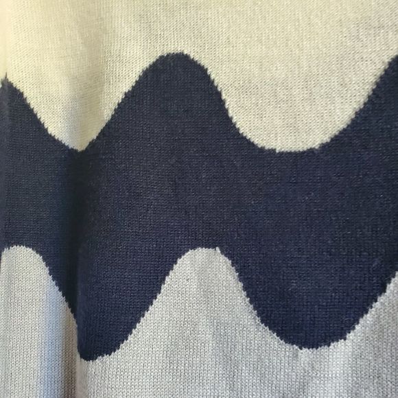 Uniqlo x marimekko wave abstract graphic wool long sleeves high neck Sweater - Picture 5 of 8